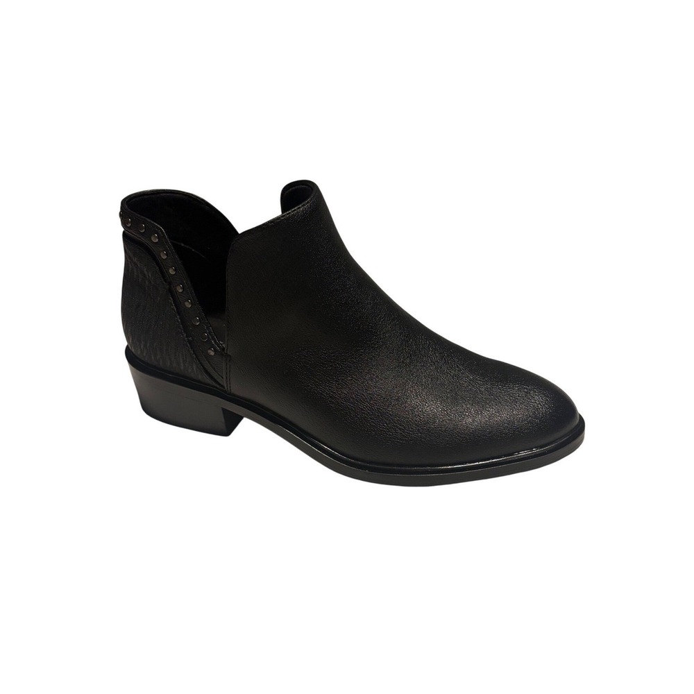 Baretraps‎ Avril Black Faux Leather Cutout Ankle Boots Women's Size 5.5 M